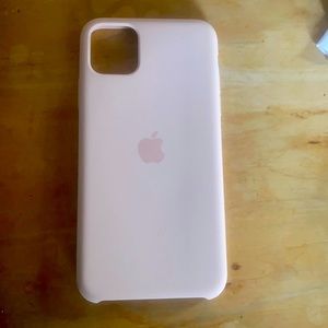 iPhone 11 Pro Baby Pink Leather Apple Case